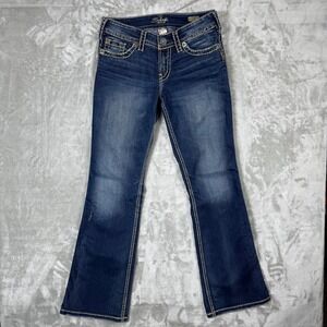 Silver‎ Jeans Suki Surplus Bootcut Womens 28x32 Blue Low rise Darkwash Western